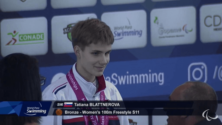 sponzoring, paraplavkyňa Tatiana Blatnerová
